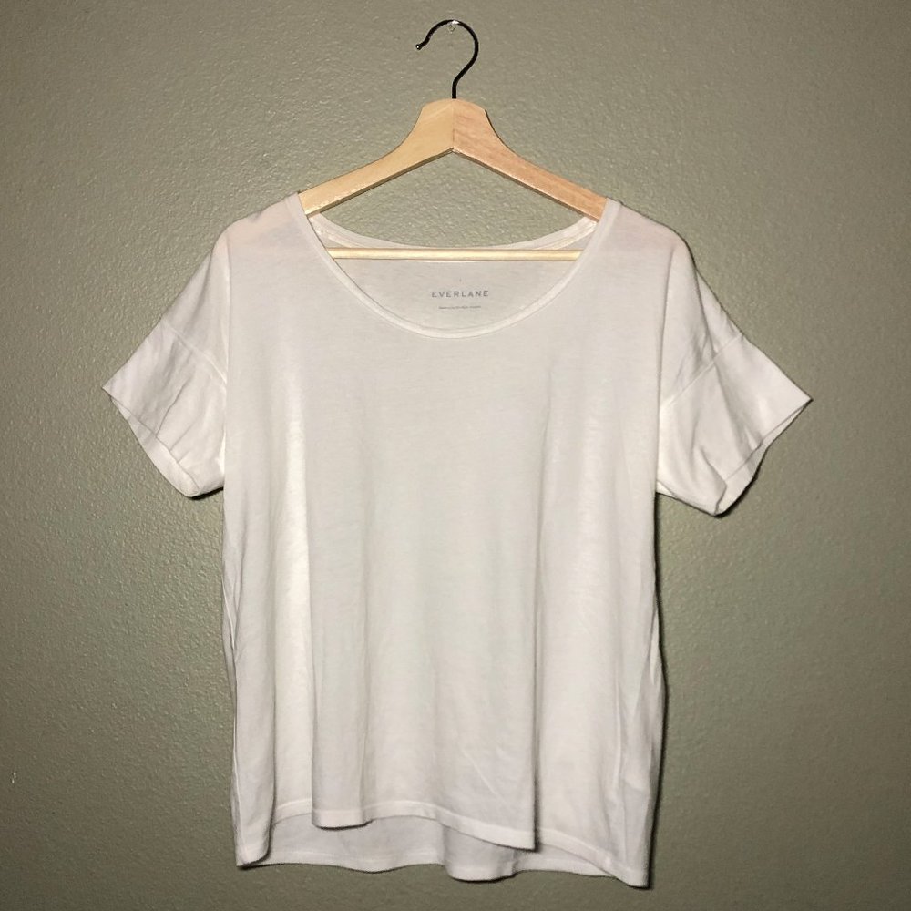 Everlane Square Tee White